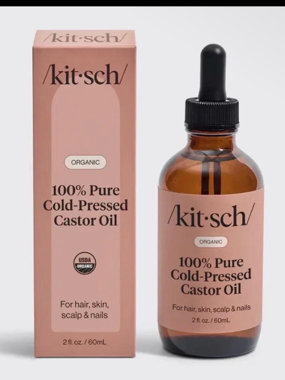 Kitsch Pink Label 100% Pure Cold-Pressed Castor Oil Serum